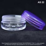 Caja Cosmética X 10 Gramos Tapa Rosca Morada - Image 3