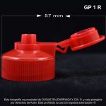 Tapa # 28 Flip Top Roja - Image 4