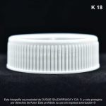 Tapa # 63 Estriada Blanca