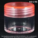 Pote X 10 ML Elite Transparente Tapa Rosada