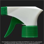 Pistola # 28 Blanco-Verde Punta Cuadrada