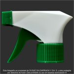 Pistola #28 Blanco-Verde Punta Cuadrada