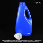 Envase X 2000 ML Oval Azul Con Tapa Dosificadora - Image 4