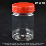 Envase X 120 ML Alimentos Cilíndrico Tapa Roja