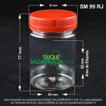 Envase X 120 ML Alimentos Cilíndrico Tapa Roja - Image 2