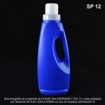 Envase X 1000 ML Oval Azul Con Tapa Dosificadora