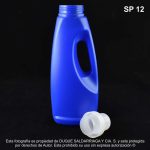 Envase X 1000 ML Oval Azul Con Tapa Dosificadora - Image 4