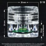 Pomo Cuadrado X 5 ML Traslucido - Image 2