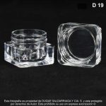 Pomo Cuadrado X 5 ML Traslucido - Image 3