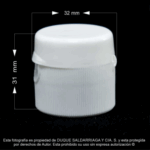 Tapa # 28 Flip Top Blanca Encartonada - Image 4