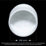 Tapa # 28 Flip Top Blanca Encartonada - Image 3