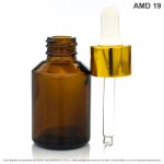 Gotero X 30 ML Ámbar Tapa Dorada - Image 3