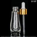 Frasco X 30 ML Gota Casquete Dorado Goma Blanca - Image 3