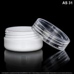 Caja X 10 Gramos Cosmética Blanca Tapa Transparente - Image 3