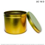 Caja Para Alimentos Grande Dorada - Image 3