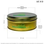 Caja Para Alimentos Dorada - Image 2