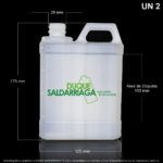 Garrafa X 1000 ML Cuadrada Natural - Image 2