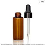 Gotero X 8 ML Ambar Gotero Negro