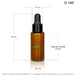 Gotero X 8 ML Ambar Gotero Negro - Image 2