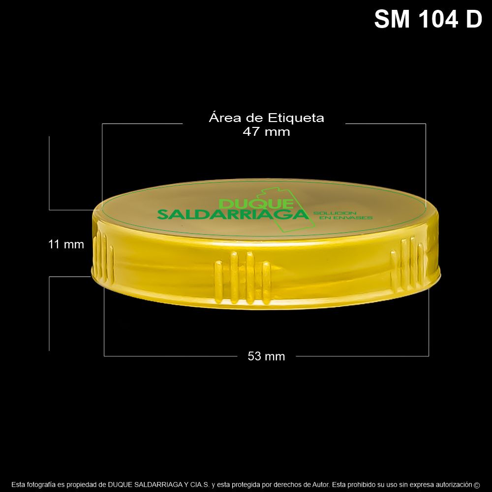 Tapa # 53 Dorada 3 Entradas
